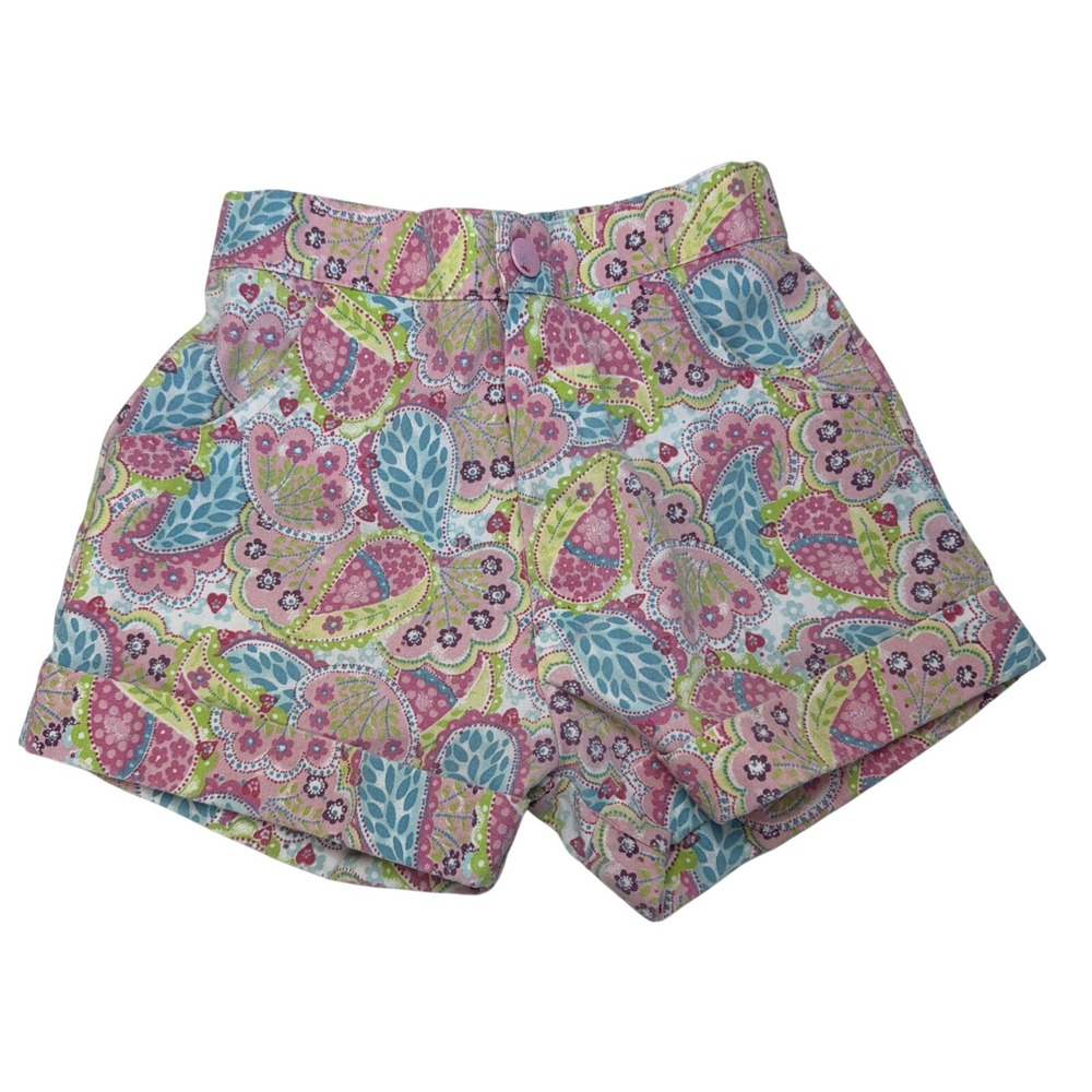 Buster Brown Vintage 80s Blue Floral Shorts Girl Size 4T‎